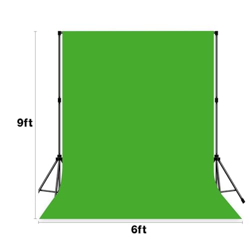 Green Photo Backdrop Professional Photography Background Polyester 6x9ft | Photoshoot Backdrop Suitable for Baby Baptisms, Graduation Photos, Weddings, School Party Themes, and Product Photography - color: Green, size: 6x9ft