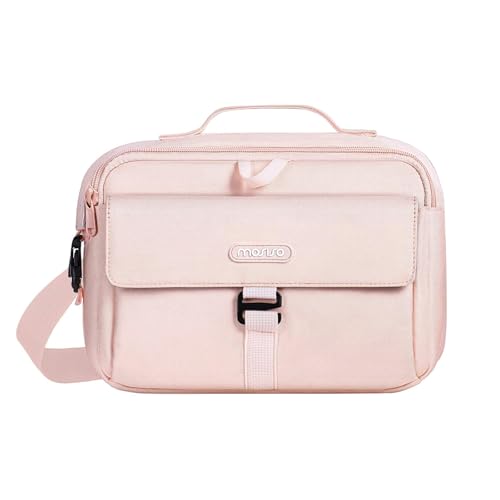 MOSISO Camera Shoulder Bag Case Crossbody Sling Purse, DSLR/SLR/Mirrorless Compact Padded Photography Handbag with Rain Cover Compatible with Canon/Nikon/Sony Cameras and Lenses, Pink - color: Pink
