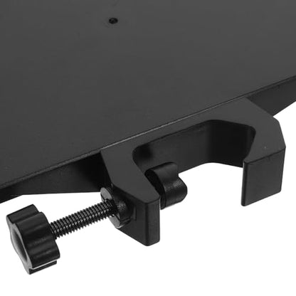 KESYOO Tray for Microphone Stand Clamp for Tubes 25 mm Black Shelf for Sound Card Desktop Organizer for Streaming and Recording Pack 2 Pieces