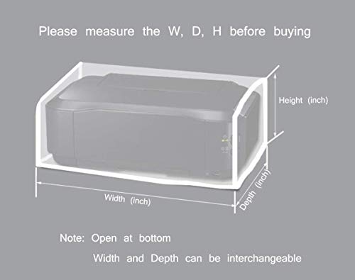 Small Printer Dust Cover for HP, 13.7W x 7.5D x 5.9H Find All Popular Size Available Here, Check Covers Compatible for Epson Canon Brother Dell Printers