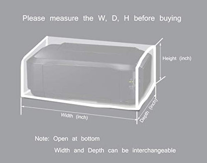 Small Printer Dust Cover for HP, 13.7W x 7.5D x 5.9H Find All Popular Size Available Here, Check Covers Compatible for Epson Canon Brother Dell Printers