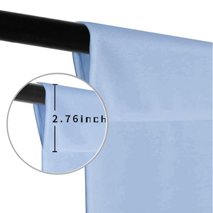 Dusty Blue Photo Backdrop for Photoshoot Photography Background Studio Blue Aura Backdrop Streaming Video Shooting 8x10FT - color: Blue Aura, size: 8X10 FT