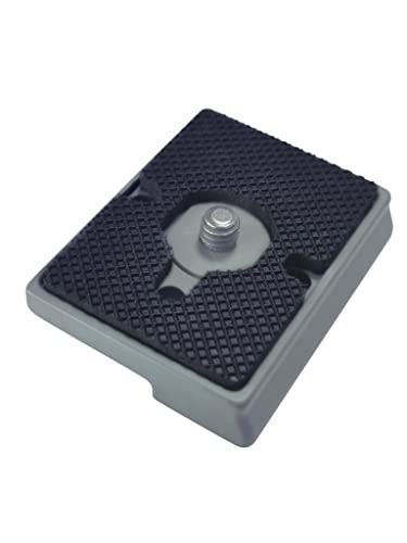 323 Quick Release Plate 1/4" Screw Tripod Camera Compatible for Manfrotto 200pl-14 RC2 Camera Tripod Ball Head 2PCS,Grey - color: Grey