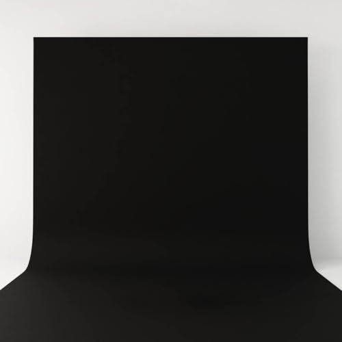 Black Backdrop,5x10FT Black Photo Backdrop for Photography Background Backdrops Curtain for Portraits Studio Photoshoot Halloween Party Screen Video Recording - color: Black, size: 5x10FT