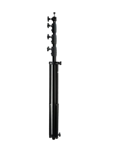 Glide Gear TST 12 12-Foot Tripod Stand – Air-Cushioned Telescoping Sections, Heavy-Duty Aluminum Construction, Adjustable Height, Supports Cameras Up to 4 lbs - Stabilization Kit Included - size: TST 12 - 12 Ft. Tripod