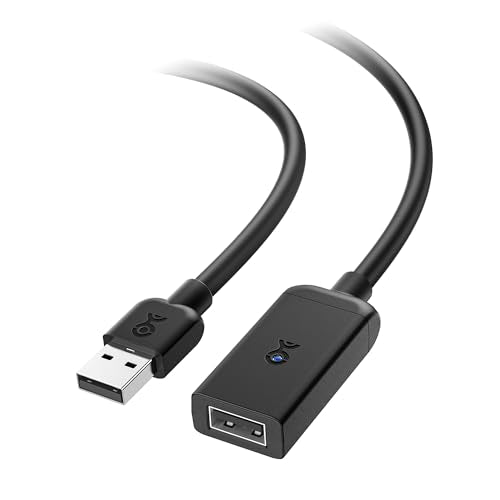Cable Matters Active USB Extension Cable 16.4 ft / 5m (Active USB Extender Cable) for Webcam, Oculus Sensor, HTC Vive Link Box, Xbox Kinect, PlayStation Camera and More