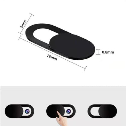 Webcam Cover, Webcam Cover Slide Compatible for Laptop, Desktop, PC, Smartphone,Protect Your Privacy and Security,Strong Adhesive (5 Pack Black)
