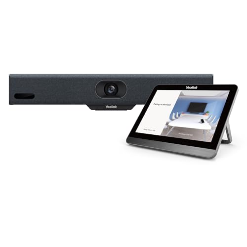 Yealink A10-020 All-in-One Video Conferencing System 4K Conference Room Camera Android Meeting Bar A10 with CTP18 Touch Panel for Small Rooms Certified by Microsoft Teams Room, Zoom Room - size: A10-020