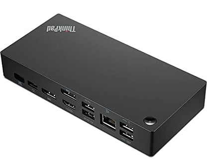Lenovo ThinkPad USB Type-C Dock Gen 2 with 4K (40AY0090US) + ZoomSpeed HDMI Cable (with Ethernet) + ZoomSpeed DisplayPort Cable + Starter Bundle