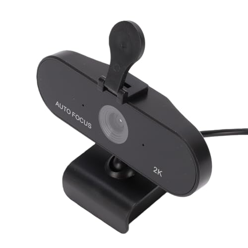 GOWENIC 2K Webcam with PDAF Autofocus, 5MP USB Computer Camera with Microphone and Privacy Cover, for Live Streaming Meeting Zoom
