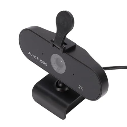 Yoidesu 2K Webcam for PC, PDAF Auto Focus Camera with Microphone, Plug and Play USB Webcam with Privacy Cover for Meeting, Calling, Streaming, Zoom, Skype Etc.
