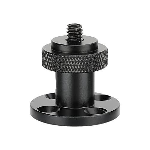 CAMVATE 1/4"-20 Male Thread Screw Support with Wall/Table Mount Round-Shape
