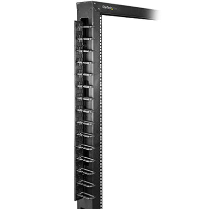 StarTech 20U Vertical Server Rack Cable Manager, D-Ring, 2.8ft (CMVER20UD) - style: 20U Vertical