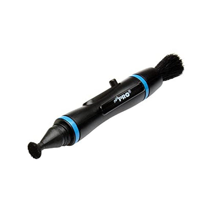 LENSPEN MiniPro. Professional Small, Lightweight Camera Lens Cleaning Pen with Carbon Compound Technology and Retractable Brush for Removal of Fingerprints, Grease and Dust from any Optical Device, black | Professional Small & Lightweight, Carbon Compound