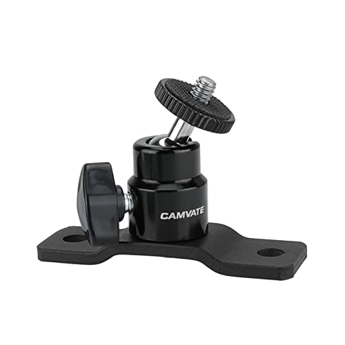 CAMVATE 1/4-20 Ball Head with Bottom Pedestal Mount for Surveillance System