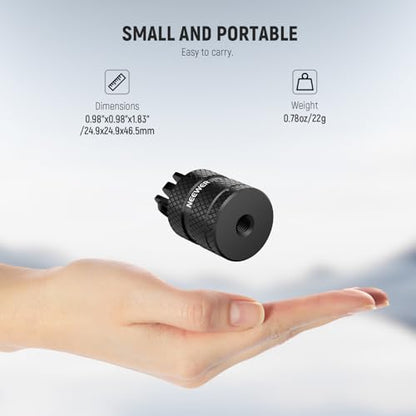NEEWER Action Camera Tripod Mount Adapter Compatible with GoPro Hero 13 Go Pro 12 11 10 9 Black DJI Osmo Action 5 Pro 4 3, 360° Swivel 1/4"-20 to 3 Prong Mount for Standard 1/4 Accessories, GP-89 - style: GP-89