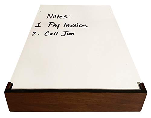 G.U.S. Laptop Stand and Organizer with Built-in Power Hub and Dry Erase Board. Perfect for Work from Home. Multifunctional and Sturdy with Redesigned Stand. (Walnut)