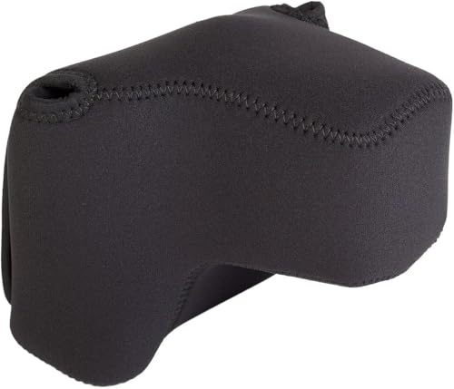 OP/TECH USA Soft Pouch – Compact digital camera case, lightweight accessories pouch, sleek neoprene sleeve for DSLR, perfect for backpacks & travel – durable protection in style | D-SLR| Black - color: Black, style: D-midsize Pro