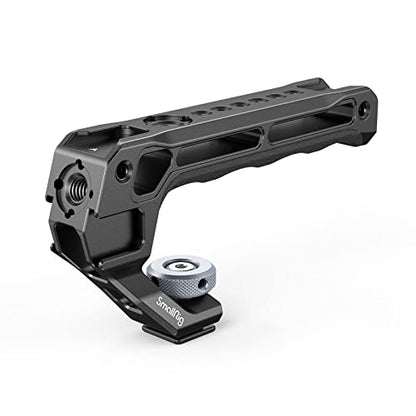 SmallRig Lightweight Top Handle, Grip for DSLR Camera Cage, Universal Handle with 5 Cold Shoe Adapters and Cold Shoe Base (Lite) - 3764