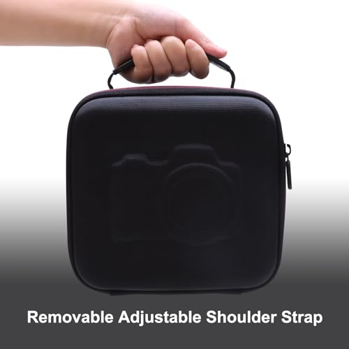 L LTGEM Camera Case Compatible with KODAK PIXPRO AZ405 / AZ528 / AZ425 / AZ255 Digital Camera and Accessories, with 2 Dividers and Shoulder Strap, Black - color: Black