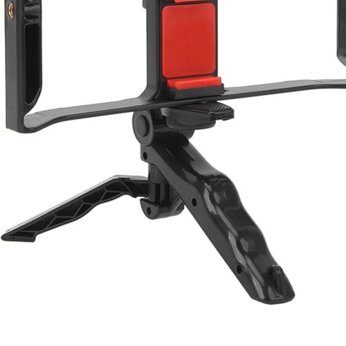 Phone Live Streaming Kit, Wireless Vlogging Kit with Fill Light Microphone and Handheld Tripod, 3 - Level Brightness Smartphone Video Rig for Live Selling Online Teaching