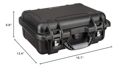 NANUK 920 Hard Case – Waterproof Travel Hard Case with Customizable Cubed Foam, 16.7” x 13.4” x 6.8”, Dustproof & Impact-Resistant, Airline Carry-On Approved – Black | IP67 Waterproof Nk-7 Resin Shell, Powerclaw Latches, Pick-and-Pluck Foam Included, 16.7