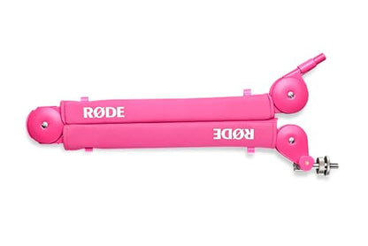 RØDE PSA1+ Professional Studio Arm with Spring Damping and Cable Management (Pink) | Parallelogram Spring Arm, Silent, Fully-Damped Springs, Supports 94g-1.2kg, Integrated USB and Xlr Cable Management - color: Pink