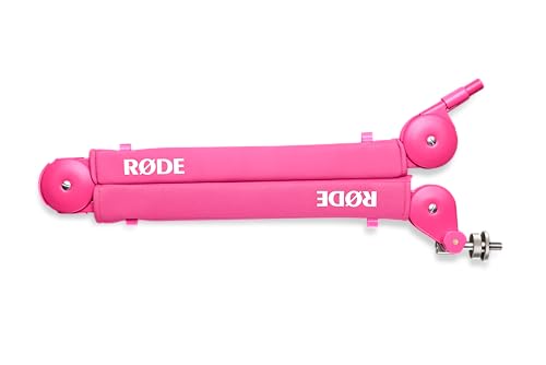 RØDE PSA1+ Professional Studio Arm with Spring Damping and Cable Management (Pink) | Parallelogram Spring Arm, Silent, Fully-Damped Springs, Supports 94g-1.2kg, Integrated USB and Xlr Cable Management - color: Pink