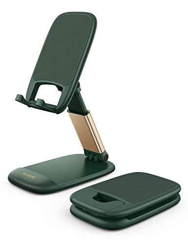 Lamicall Cell Phone Holder, Desk Accessories - Green iPhone Cellphone Stand, Office Desktop Accessories, Office Must Have, Gifts for Desk Decor, Telephone Stand - color: Dark Green