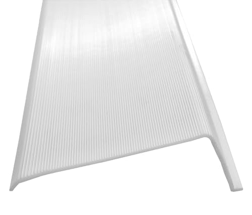 Beam Lighting Under Cabinet Light Cover Replacement | White Ribbed Acrylic Diffuser (L-Shaped, 18") - size: 18", style: L-Shaped