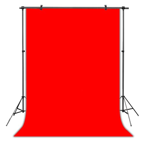 Red Photography Backdrop Studio Photography Film & Television Portraiture Interview Programs Product Display Home Videos Parties Exhibition Halls Wedding Backdrops 5x7FT - color: Red, size: 5x7FT