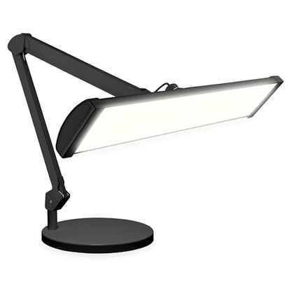 Neatfi 3,500 Lumens LED Desk Lamp – 45W Dimmable Task Light | 3 Light Modes | 540 SMD LEDs | Touch Control | Adjustable Arm | Reading, Craft, Workbench & Office (Black-3, 26-Inch Wide Shade) - color: Black-3