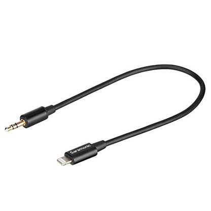 Saramonic LavMicro U1A Lavalier Lapel Microphone with Lightning for iPhone, or iPad with a Built-in 6.6-Foot (2m) Cable for Vlogging, Interviews, YouTube, TikTok, Live Streaming - style: Lightning - 6.6'