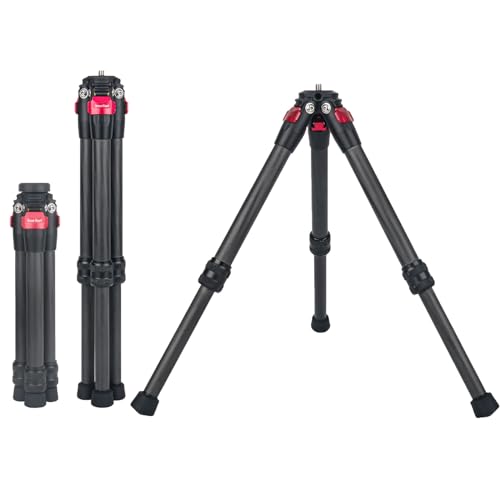 New Desktop Mini Carbon Fiber tabledesk Tripod for Gopro Go pro Hero 13 12 11 10 9 8 7 5 4 3 for insta360 x5 x4 Insta 360 x5 x4 ONE X3 X2 RS X R Sport Camera Accessories (Red) - color: Red