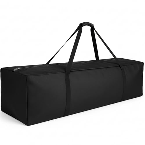 COOLBEBE 65" Sports Duffle Bag - 270L Extra Large Travel Duffel Luggage Bag with Upgrade 2-way Lockable Zippers, Sturdy & Water Resistant Long Duffle Bag for Camping Moving (Black 65inch) - size: 65" x 16" x 16"
