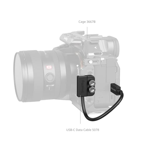 SMALLRIG USB-C Male to Female Data Cable (7.9 inch), 240W Fast Charging / 20Gbps Data Transfer, for Camera Cages & L-Shaped Plates, USB 3.2 Gen 2x2-5078 - style: Male to Female（Straight）