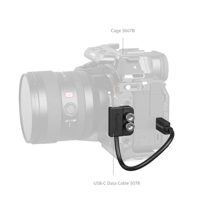 SMALLRIG USB-C Male to Female Data Cable (7.9 inch), 240W Fast Charging / 20Gbps Data Transfer, for Camera Cages & L-Shaped Plates, USB 3.2 Gen 2x2-5078 - style: Male to Female（Straight）