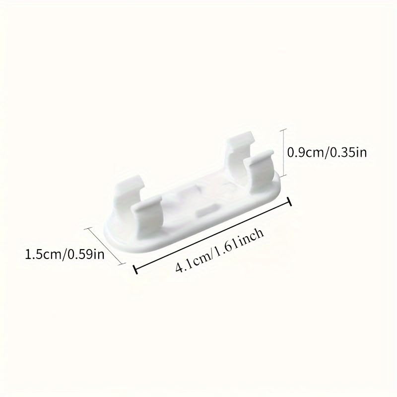 10PCS Adjustable Cable Clips - Cord Organizer for TV, PC & Ethernet, Effortless Under Desk & Wall Wire Management