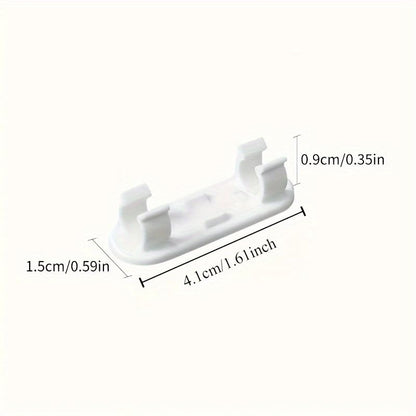 10PCS Adjustable Cable Clips - Cord Organizer for TV, PC & Ethernet, Effortless Under Desk & Wall Wire Management