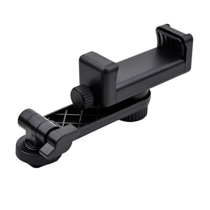 Heran Tripod Phone Mount for Camera, 360° Rotation Adjustable Cold Hot Shoe Smartphone Adapter Attachment Compatible with iPhone Samsung Sony Canon Nikon DSLR, Universal Accessories for Photography