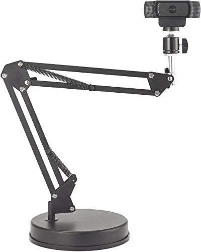 Webcam Stand,Camera Mount 22 Inch Suspension Boom Scissor Arm Stand,for Webcam C925e C922x C922 C930e C930 C920 C615,Hero 8/7/6/5,Ultra/Pro/Pro 2/Pro 3/Brio 4K,DSLR Camera