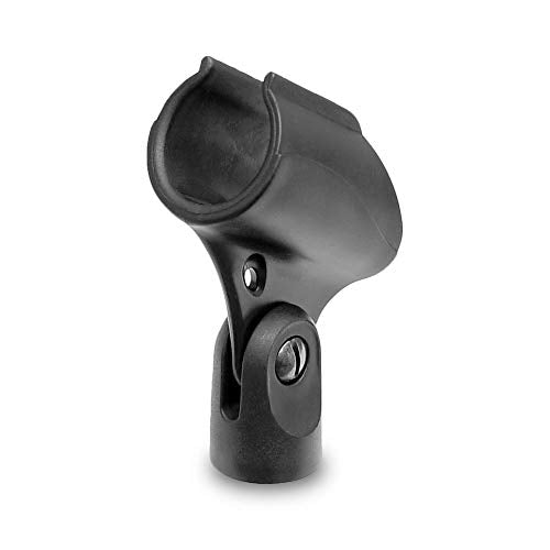 Pyle Universal Microphone Stand - M-6 Mic Mount Holder and Height Adjustable from 27.5” to 57.5” Inch High w/ Compact Round Base Plate - Quick Setting Lock-Tight Knob Lightweight and Reliable PMKS40 - color: Charcoal