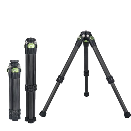 Carbon Fiber Mini Tripod, Desktop Tabletop Stand Compact Mini Tripod for insta360 Insta 360 x5 x4 ONE X3 X X2 RS Go pro Hero 13 12 11 10 9 for DJI OSMO 360 Accessories (Green) - color: Green