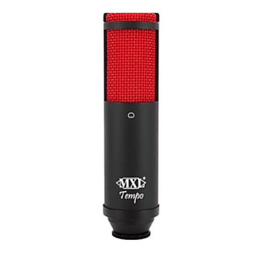MXL TEMPO-KR Mac and PC Compatible USB 2.0 Powered Condenser Microphone - Black/Red - color: Black and red, style: MXL TEMPO KR