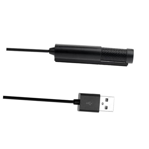 Hemoton Portable USB Microphone Condenser Clip for Qq MSN Skype Recording Gaming