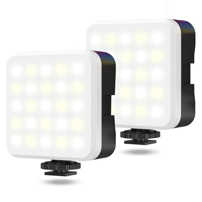 Zeadio LED Video Light, 3000K-7000K Dimmable Camera Fill Light, CRI>95, Rechargeable Pocket Light for Camera, Tripod, Phone Cage, Photography, Vlogging, Live Streaming etc, Pack of 2 - color: LED, size: Pack of 2