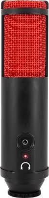 MXL TEMPO-KR Mac and PC Compatible USB 2.0 Powered Condenser Microphone - Black/Red - color: Black and red, style: MXL TEMPO KR