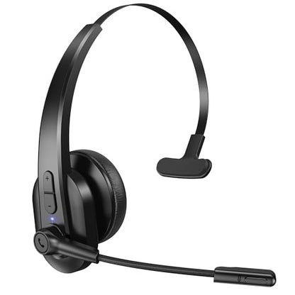 Sarevile Wireless Headset with Microphone, Bluetooth Headset for Cell Phones, Computer, Zoom Skype Mettings, On Ear for Work - color: Gray