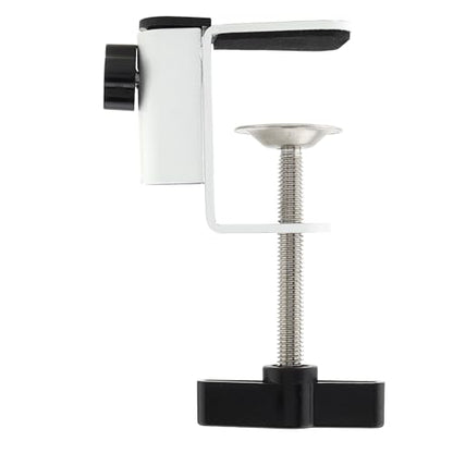 Carbon Steel C Clamp Clip Mount for Camera Monitor, Desktop Mount Holder Universal C-Clamp for Microphone Mic, Table Mount Holder Mounting Bracket Stand for Microphone/Tablet (White)