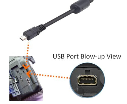 USB Cable Photo Transfer Charger Cord UC-E6 for Nikon D3300 D750 D5300 D7200 D3200, Coolpix B500, Select Coolpix & DSLR (Please See Product Pictures & Complete List of Compatible Nikon Models Below)